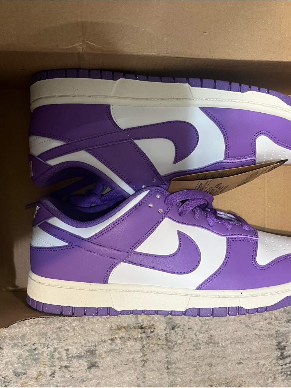 Nike Women's Low-Top Sneakers in Purple and White